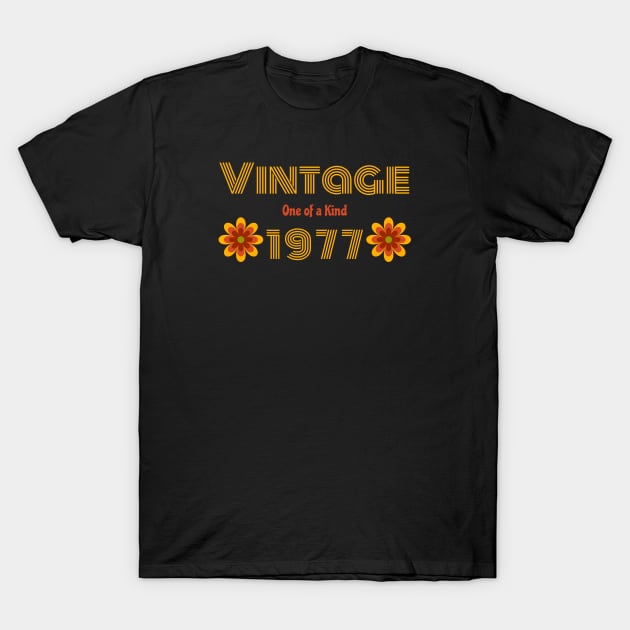 Vintage Birth Year 1977 T-Shirt by RRLBuds